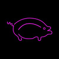 Pink Pig Logo Leuchtreklame