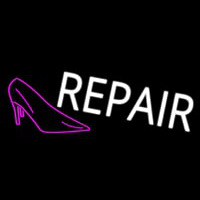 Pink Sandal Logo Repair Leuchtreklame