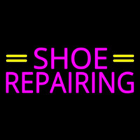 Pink Shoe Repairing Leuchtreklame