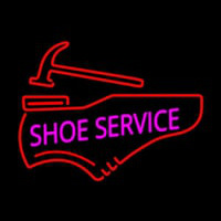 Pink Shoe Service Leuchtreklame