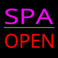 Pink Spa Red Open Leuchtreklame