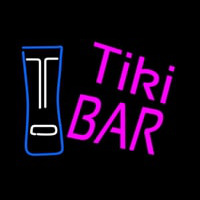 Pink Tiki Bar with Logo Leuchtreklame