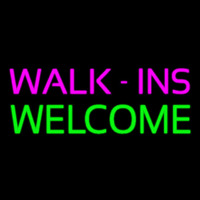 Pink Walk Ins Welcome Leuchtreklame