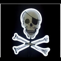 Pirate Flag Desktop Leuchtreklame