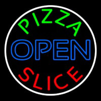 Pizza Slice Open Leuchtreklame