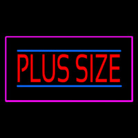 Plus Size Pink Border Leuchtreklame