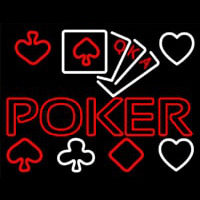 Poker With Cards Leuchtreklame