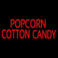 Popcorn Cotton Candy Leuchtreklame