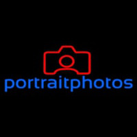 Portrait Photo With Camera Leuchtreklame