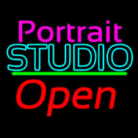 Portrait Studio Open 2 Leuchtreklame