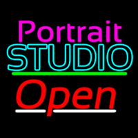 Portrait Studio Open 3 Leuchtreklame