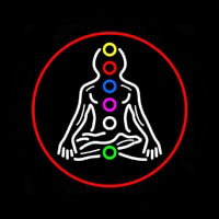 Psychic Health With Red Border Leuchtreklame