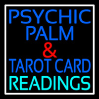Psychic Palm And Tarot Card Readings White Border Leuchtreklame