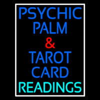 Psychic Palm And Tarot Card Readings White Border Leuchtreklame