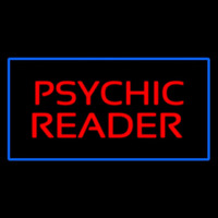 Psychic Reader Blue Rectangle Leuchtreklame