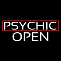 Psychic Red Border Open Leuchtreklame