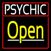 Psychic Red Border Yellow Open Leuchtreklame