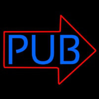 Pub With Arrow Leuchtreklame