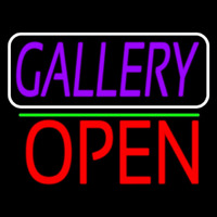Purle Gallery With Open 1 Leuchtreklame