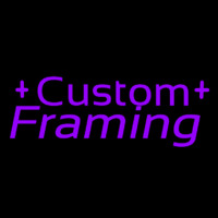 Purple Custom Framing 1 Leuchtreklame