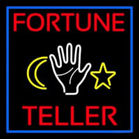Purple Fortune Teller With Logo Leuchtreklame