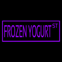 Purple Frozen Yogurt Leuchtreklame