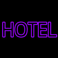 Purple Hotel Leuchtreklame