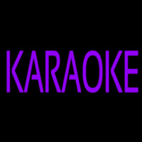 Purple Karaoke Block 1 Leuchtreklame
