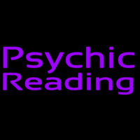 Purple Psychic Reading Leuchtreklame