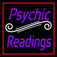 Purple Psychic Readings With Red Border Leuchtreklame