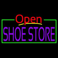 Purple Shoe Store Open Leuchtreklame