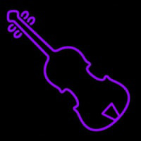 Purple Violin Leuchtreklame