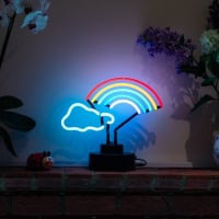 Rainbow Cloud Desktop Leuchtreklame