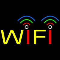 Rainbow Wifi Block Leuchtreklame