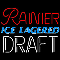 Rainier Ice Lagered Draft Beer Sign Leuchtreklame