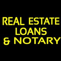 Real Estate Loans And Notary Leuchtreklame