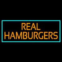 Real Hamburgers Leuchtreklame