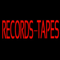 Records Tapes Leuchtreklame