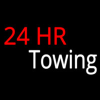 Red 24 Hr Towing Leuchtreklame