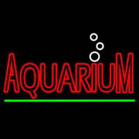 Red Aquarium Green Line Leuchtreklame