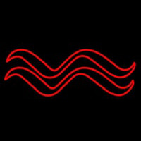 Red Aquarius Logo Leuchtreklame