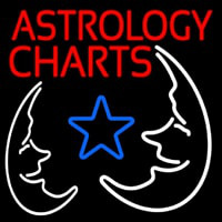 Red Astrology Charts Leuchtreklame
