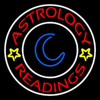 Red Astrology Readings White Border Leuchtreklame
