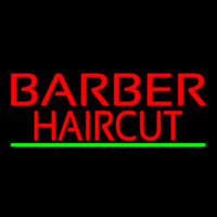 Red Barber Haircuts Leuchtreklame