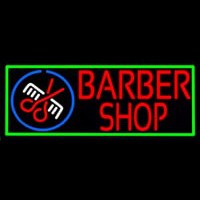 Red Barber Shop Leuchtreklame