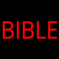 Red Bible Block Leuchtreklame