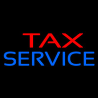 Red Blue Ta  Service Leuchtreklame