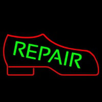 Red Boot Green Repair Leuchtreklame