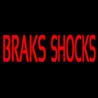 Red Brakes Shocks Leuchtreklame