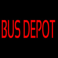 Red Bus Depot Leuchtreklame